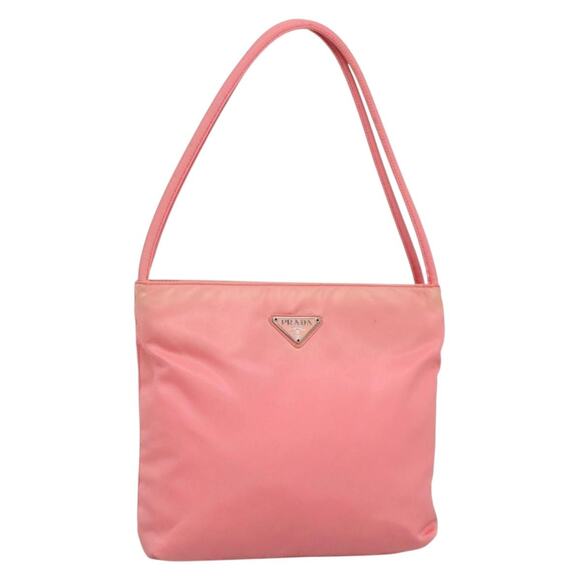 PRADA Tote Bag Nylon Pink Silver - Picture 1 of 13